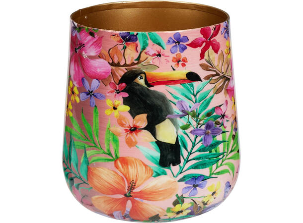 Blomsterpotte metall 15/20cm s/2 