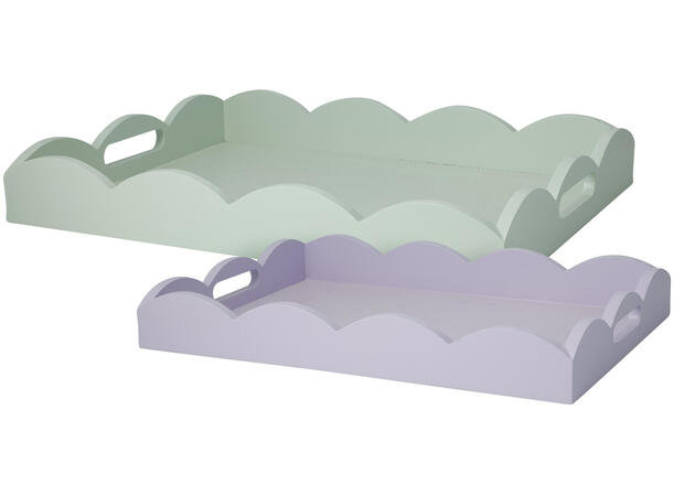 Brett pastell mdf/bølgekant 2ass s/2 Forpakn. 6 sett 