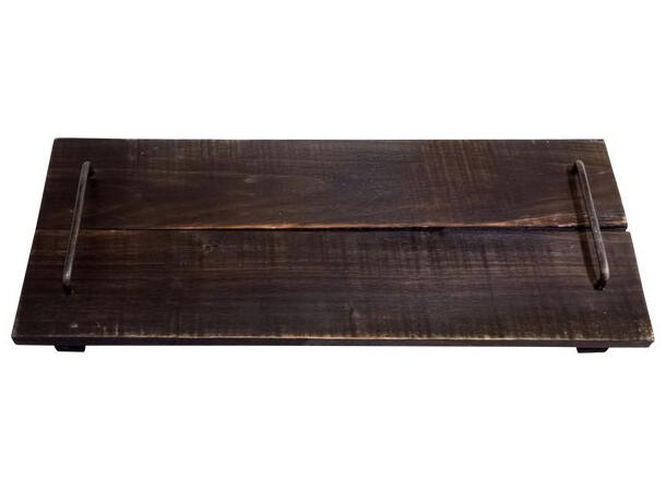 Brett tre m/metallhåndtak 50x20,5x7cm 