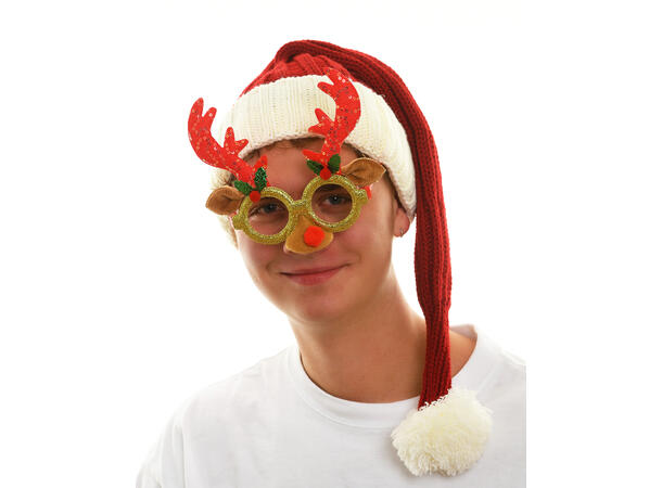 Brille funny m/reinsdyr 