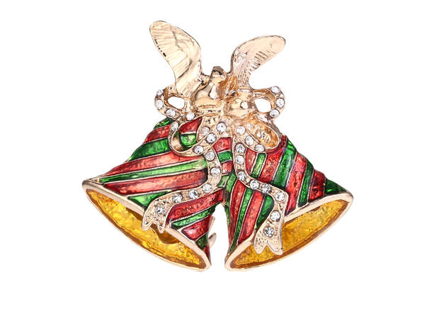 Brosje Bjelle metall i gaveeske Sink uten kadmium, nikkel, bly 