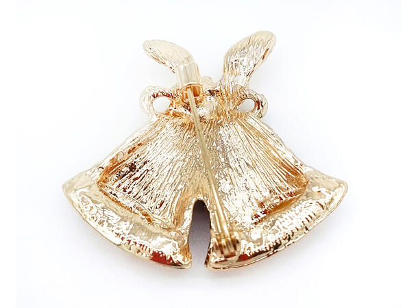 Brosje Bjelle metall i gaveeske Sink uten kadmium, nikkel, bly 