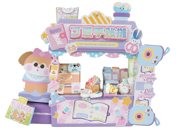 Byggesett Kawaii mini kloss 15,5cm Display 12stk 