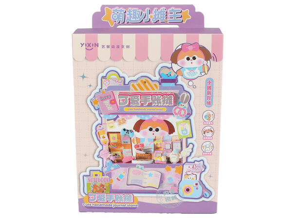 Byggesett Kawaii mini kloss 15,5cm Display 12stk 