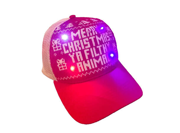 Caps Ya Filthy Animal rød m/LED onesize Batteri: CD2032 inkludert 