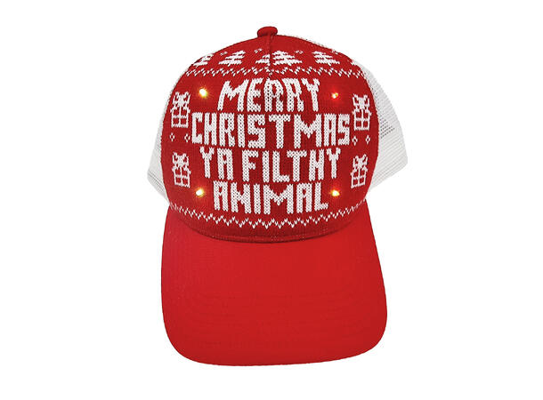 Caps Ya Filthy Animal rød m/LED onesize Batteri: CD2032 inkludert 