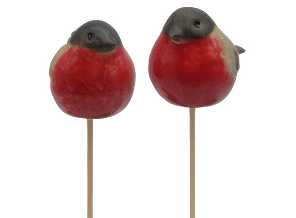 Dompapp på pinne keramikk 7,3x4,3x5cm 