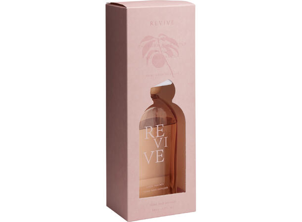 Duftolje 500ml farget glass 19,5 cm 4ass Størrelse med pinner: 9x32cm 