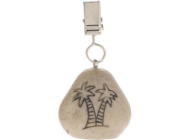 Duklodd stein m/dekor 4stk 4ass Vekt: 30g Polystone 