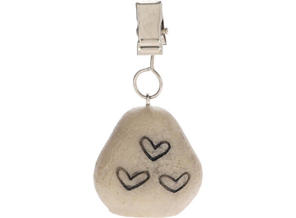 Duklodd stein m/dekor 4stk 4ass Vekt: 30g Polystone 