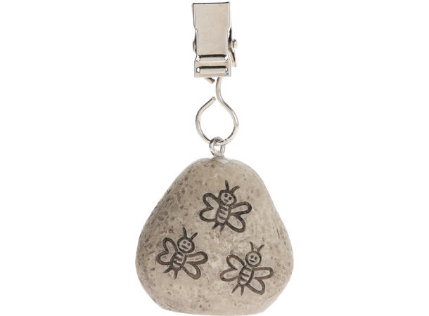 Duklodd stein m/dekor 4stk 4assx Forpk 12sett Vekt 30g Polystone 