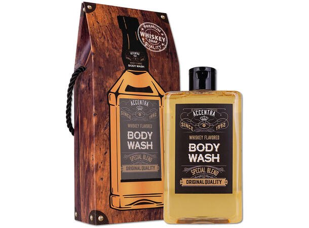 Dusjsåpe 400ml Duft Wiskey i Gaveeske Vegansk Uten parabener/SLES 