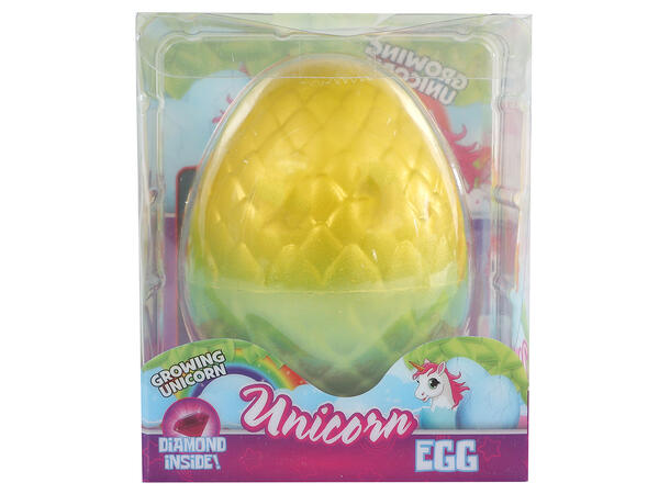 Egg med voksende enhjørning 6cm 3ass Display 12stk 