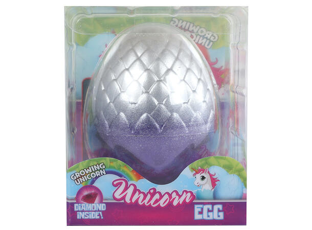 Egg med voksende enhjørning 6cm 3ass Display 12stk 