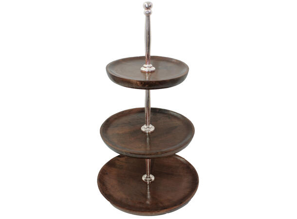 Etasjefat mangotre m/metall 25x53cm Forpk 2stk 