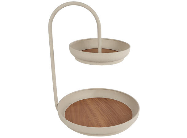 Fat 2 etasje tre og metall 31x30x40,5cm Forpakn.4stk 