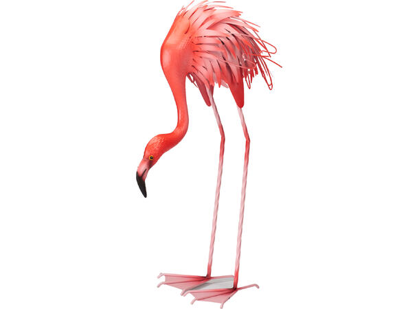 Flamingo metall rosa 38x26x91cm 2ass 
