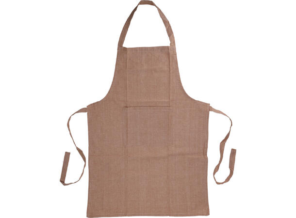 Forkle bomull m/lomme 84x60cm 9ass Farger: sort, brun, sand 