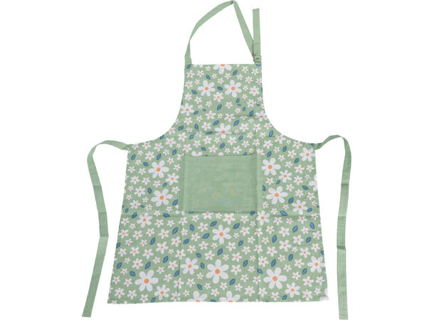 Forkle sommerblomst bomull 84x60cm 3ass Forpakn.12stk 