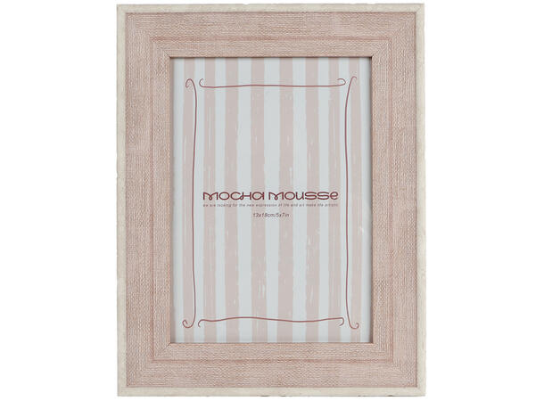 Fotoramme 13x18 gammelrosa 19x24x2cm Polystone 