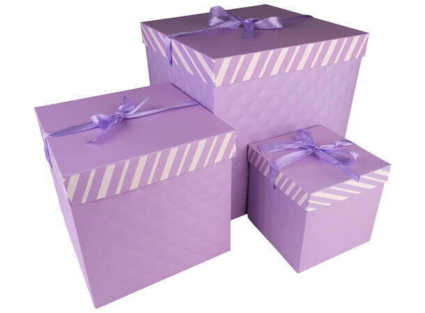 Gaveeske sammenleggbar 22x22x22cm 4ass Forpk 12stk 