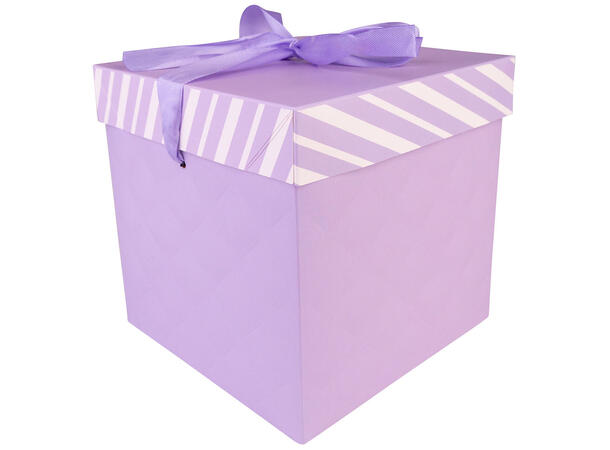 Gaveeske sammenleggbar 22x22x22cm 4ass Forpk 12stk 