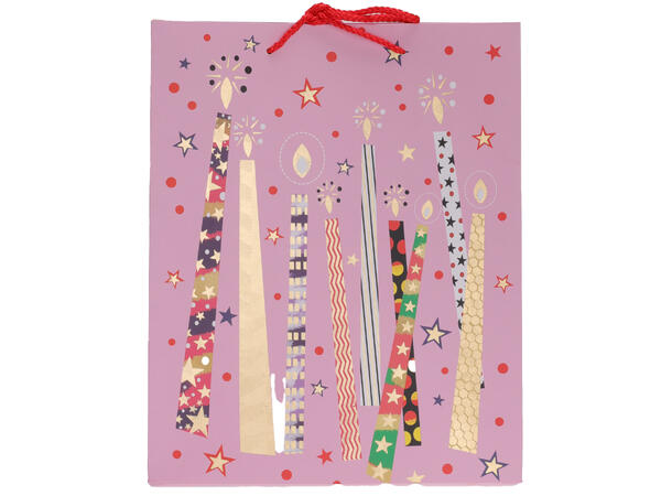 Gavepose bursdag 32x26x10cm 4ass 