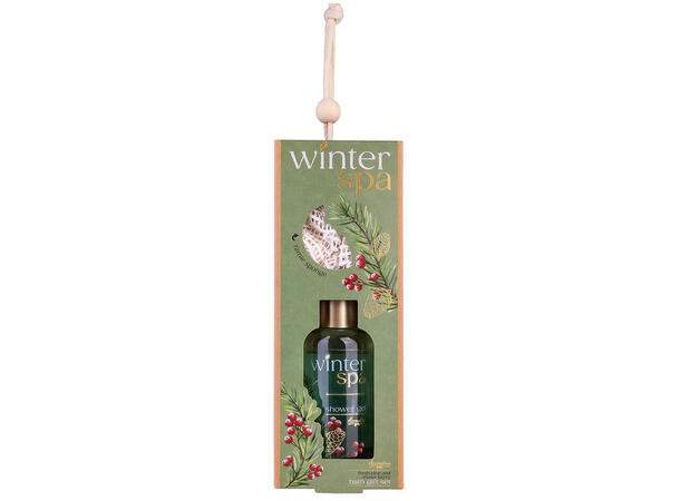 Gavesett 100ml Dusjsåpe 15g svamp Duft: Fresh Pine & Winter Berries 