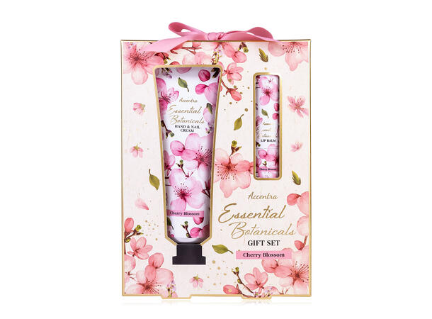 Gavesett Hånd/neglkrem leppepomad Cherry Vegansk Uten mineralolje og parabener 