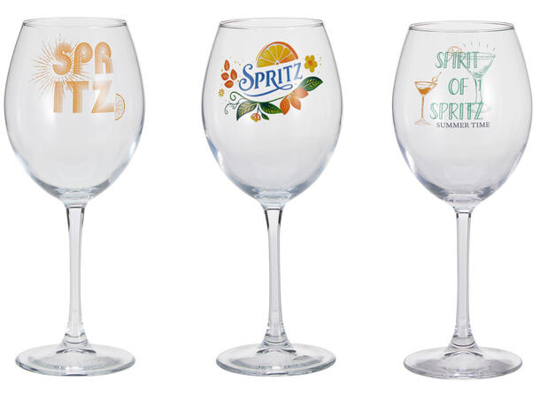 Glass Cocktail Aperol Spritz 550ml 3ass 