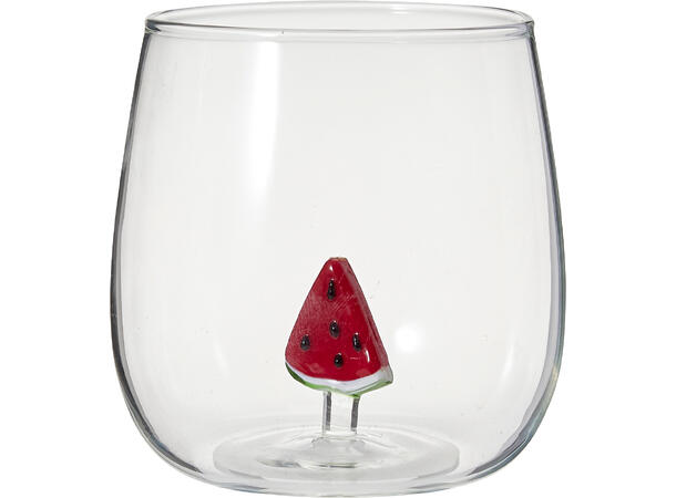 Glass figur innvendig 500ml h:10cm 6ass 