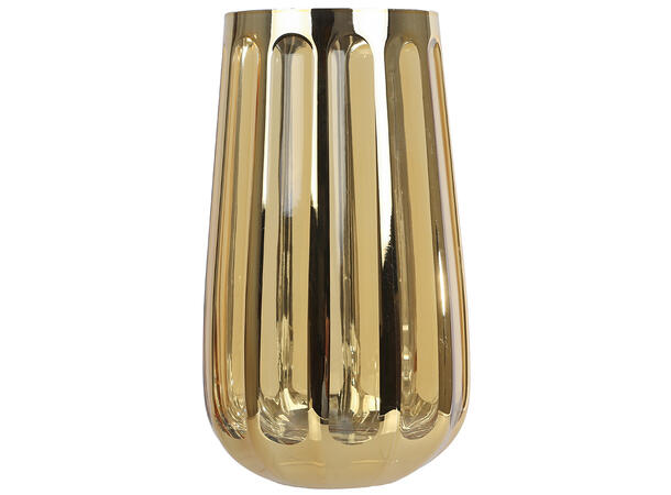 Glass i gull av glass 6,5x4x14,5cm 