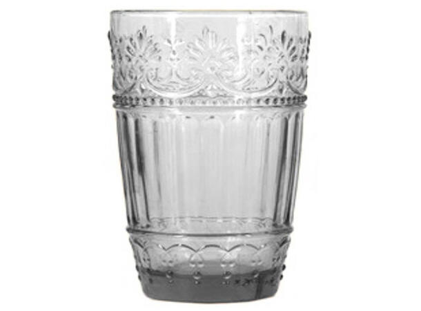 Glass klart mønstret glass 8x13cm Verrerie 