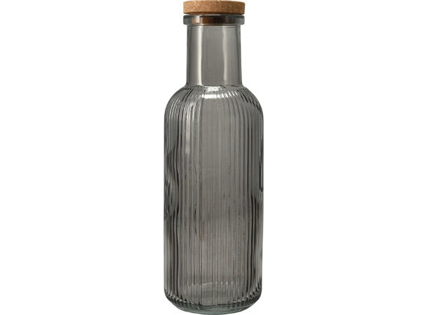 Glassflaske h:28cm 1 liter 4ass Forpakn. 16stk 