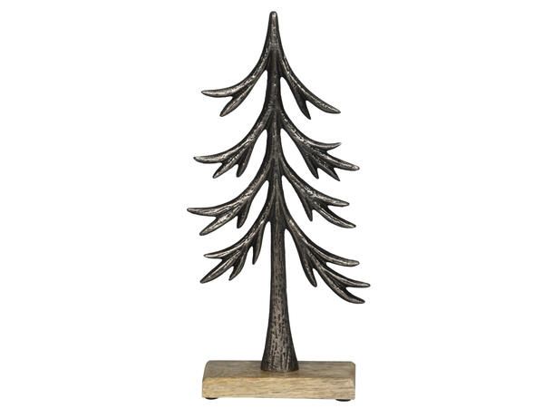 Grantre antikk aluminium 13x5x32cm 