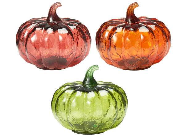 Gresskar 10 LED pærer 15x13cm 3ass Batteri 2xAAA ikke inkl Timer 8/16t 