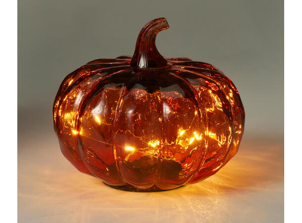 Gresskar 10 LED pærer 15x13cm 3ass Batteri 2xAAA ikke inkl Timer 8/16t 