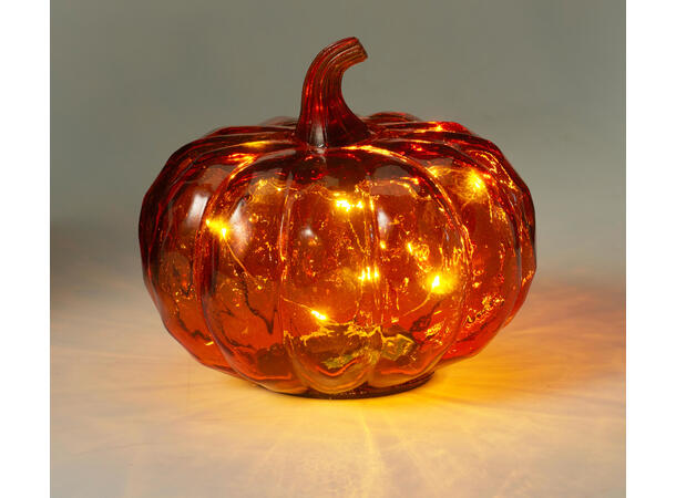 Gresskar 10 LED pærer 15x13cm 3ass Batteri 2xAAA ikke inkl Timer 8/16t 