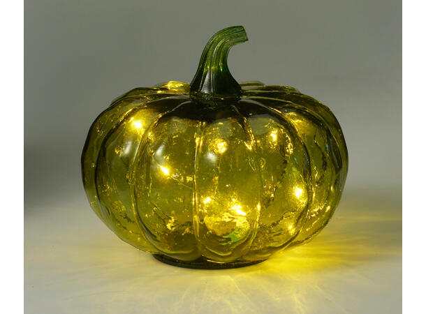 Gresskar 10 LED pærer 15x13cm 3ass Batteri 2xAAA ikke inkl Timer 8/16t 