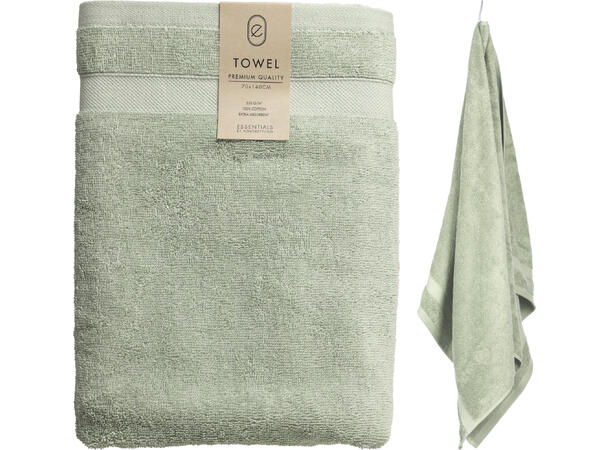 Håndkle lys grønn 70x140cm Forpk 6stk 100% Bomull 550g/m 
