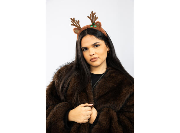 Hårbøyle gevir m/ brun pels 