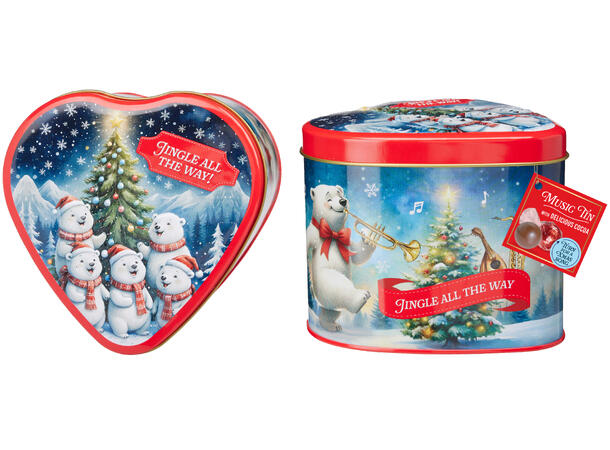 Karamell metallboks spilledåse 120gr 