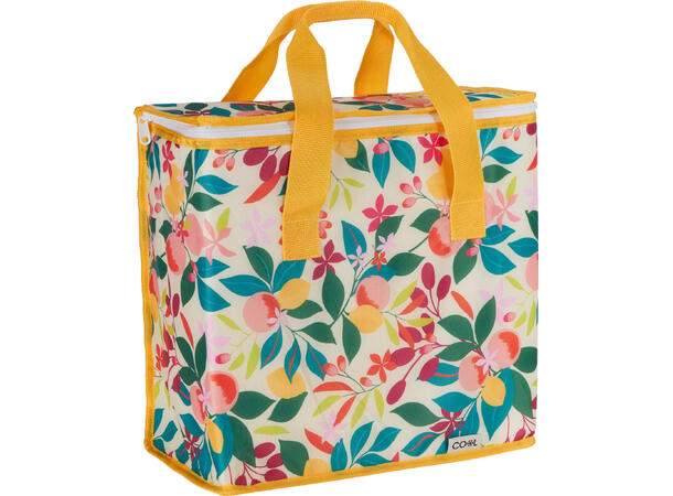 Kjølebag blomstetret polyester 16l 3ass 34x16,5x36cm 
