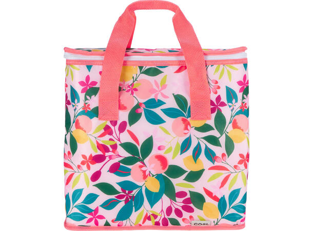 Kjølebag blomstetret polyester 16l 3ass 34x16,5x36cm 