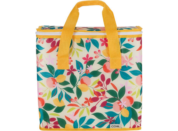 Kjølebag blomstetret polyester 16l 3ass 34x16,5x36cm 