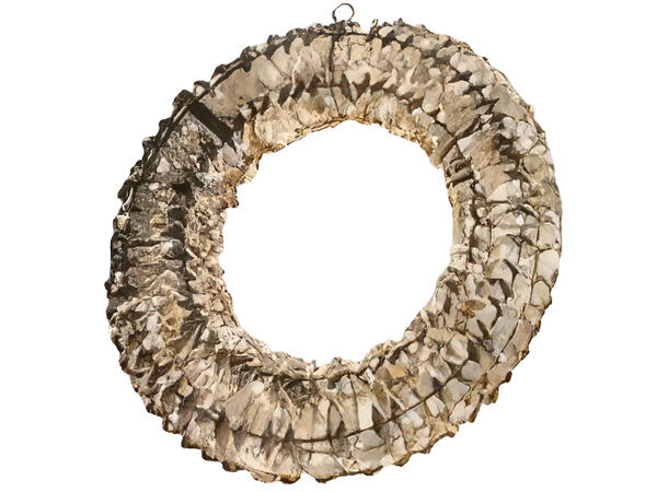 Krans 400 LED pærer gull metall 38cm IP44 4,5V/6W, 5m ledning Timer 6/18 