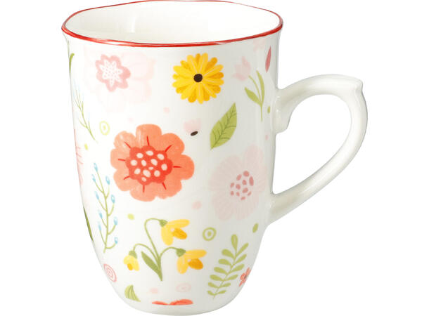 Krus sommerblomst 380ml 9x12cm 