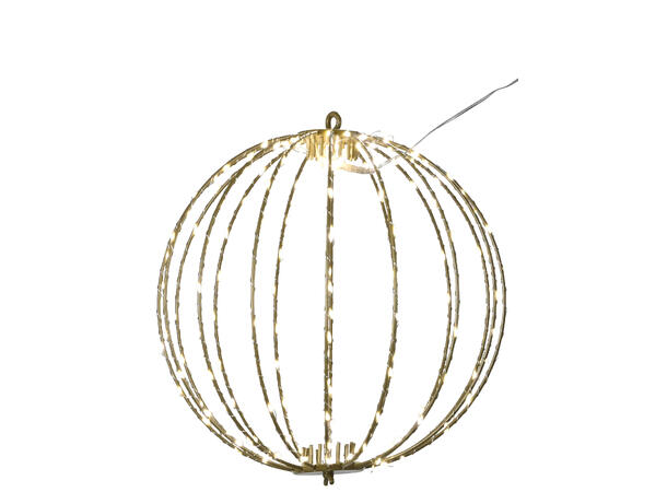 Kule champagne metall 192 LED 30cm Både ute- og innendørs 