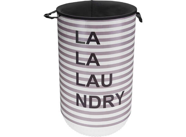 Kurv skittentøy La-Laundry 34x54cm 3ass PP/polyester Volum: 40l 