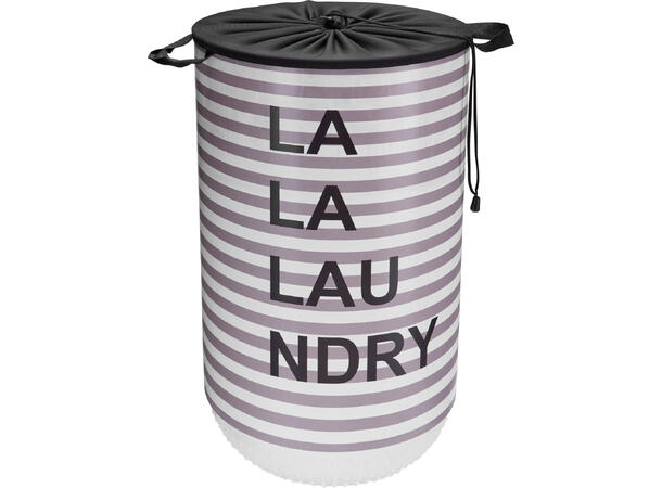 Kurv skittentøy La-Laundry 34x54cm 3ass PP/polyester Volum: 40l 
